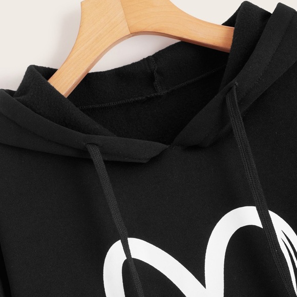 Women Hooded Sweatshirt Black - Picture 4 of 4